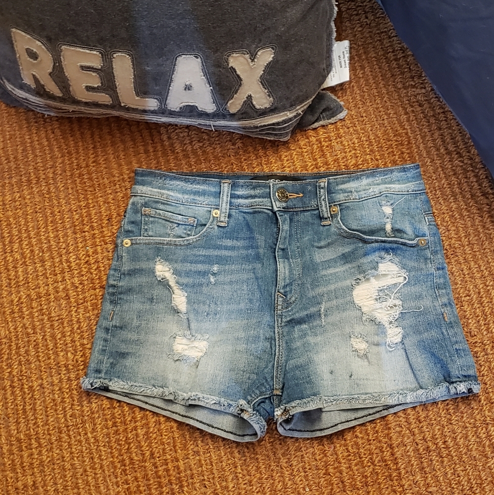 High rise High waist jean shorts Express